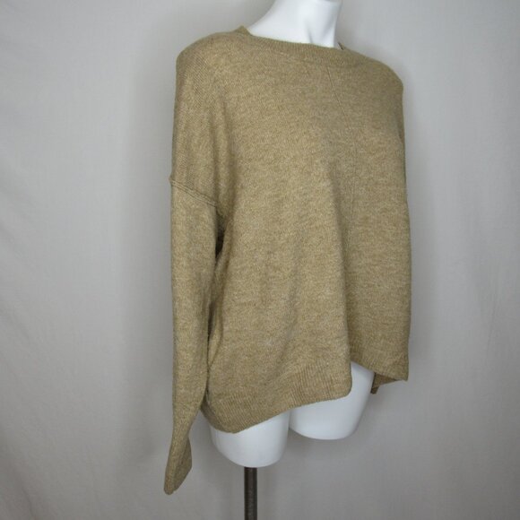 Vince Camuto Camel Tan Center Seam Sweater Women's L Large - Picture 4 of 8